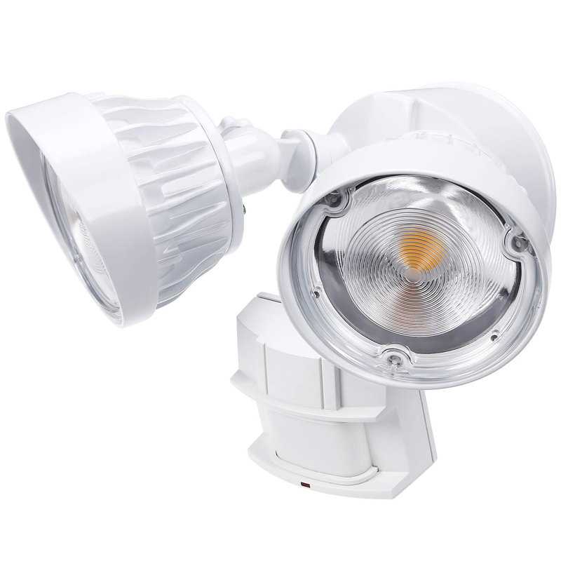 LEONLITE Dual Head 30-Watt LED Outdoor Security Flood Light with Motion